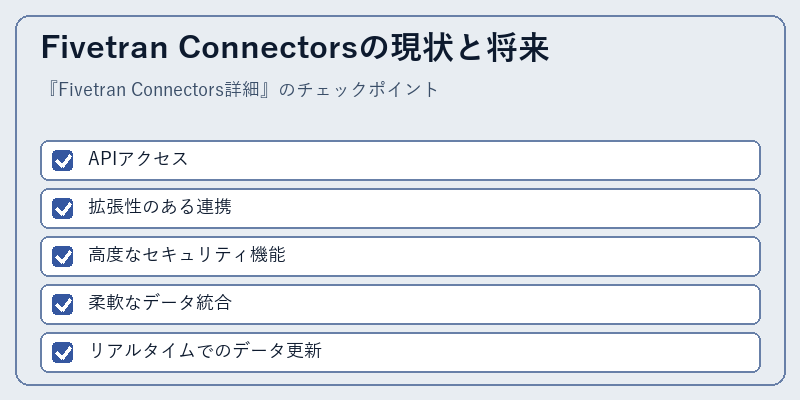 Fivetran Connectorsの現状と将来