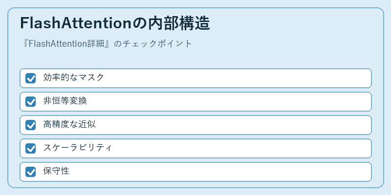 FlashAttentionの内部構造