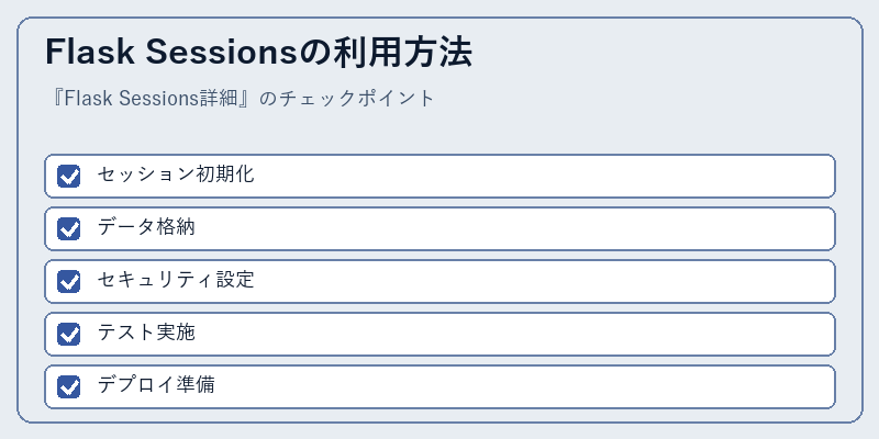 Flask Sessionsの利用方法