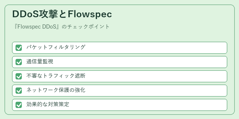 DDoS攻撃とFlowspec