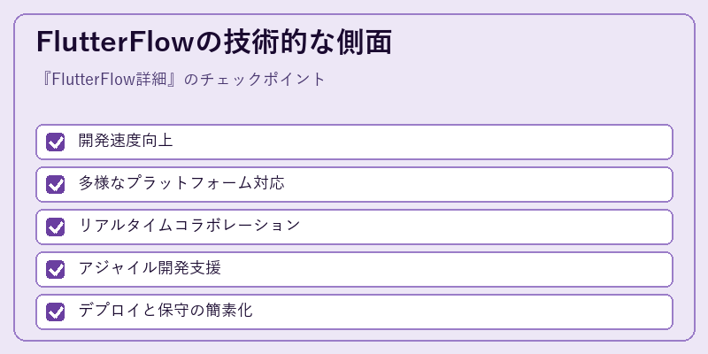 FlutterFlowの技術的な側面