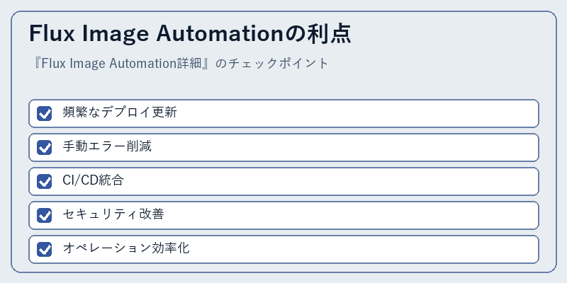 Flux Image Automationの利点