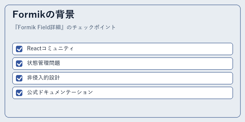 Formikの背景