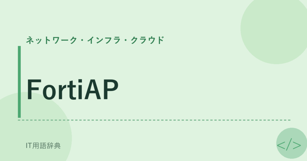 FortiAP アイキャッチ