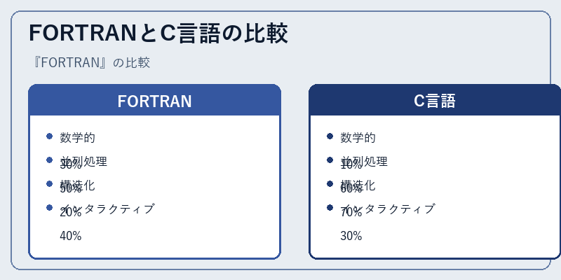 FORTRANとC言語の比較