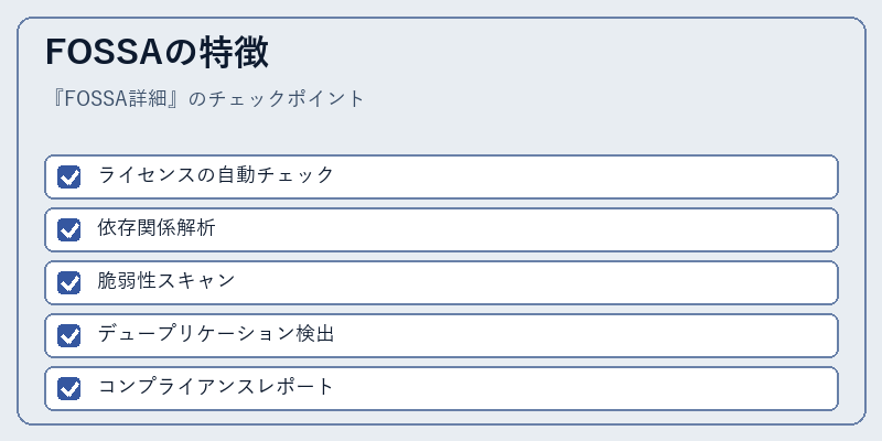 FOSSAの特徴