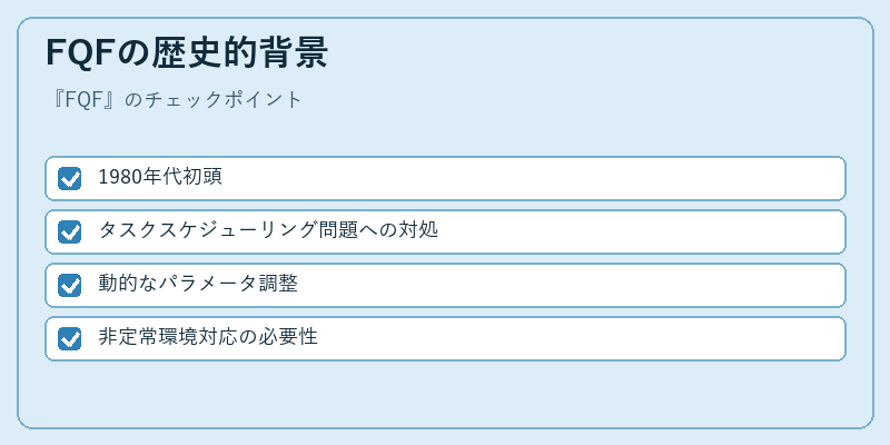 FQFの歴史的背景