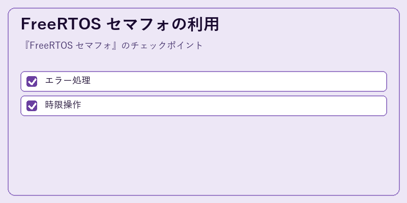 FreeRTOS セマフォの利用