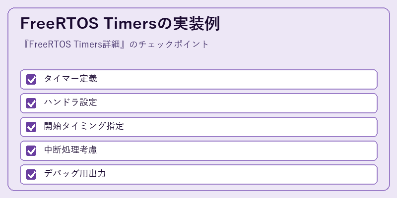 FreeRTOS Timersの実装例