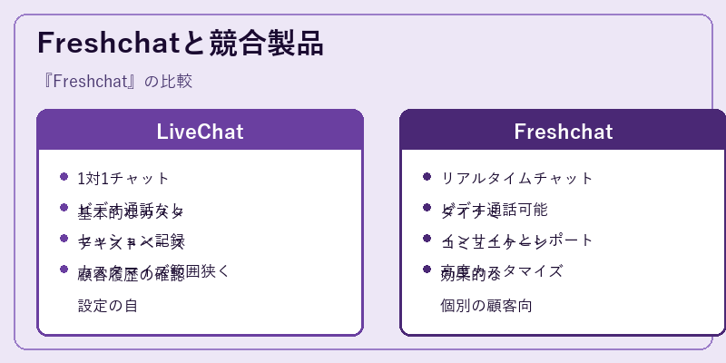 Freshchatと競合製品