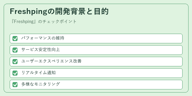 Freshpingの開発背景と目的