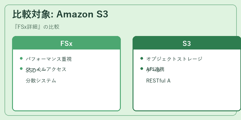 比較対象: Amazon S3