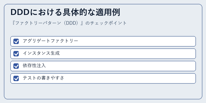 DDDにおける具体的な適用例