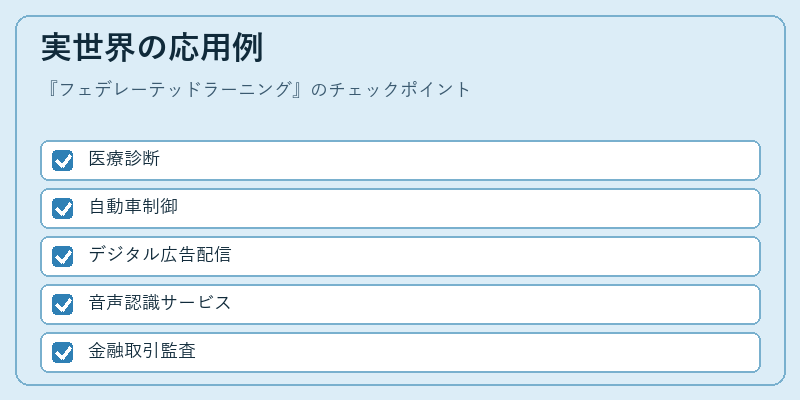 実世界の応用例