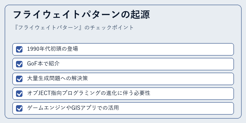 フライウェイトパターンの起源