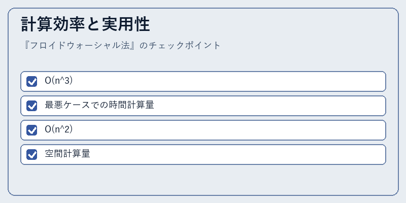 計算効率と実用性