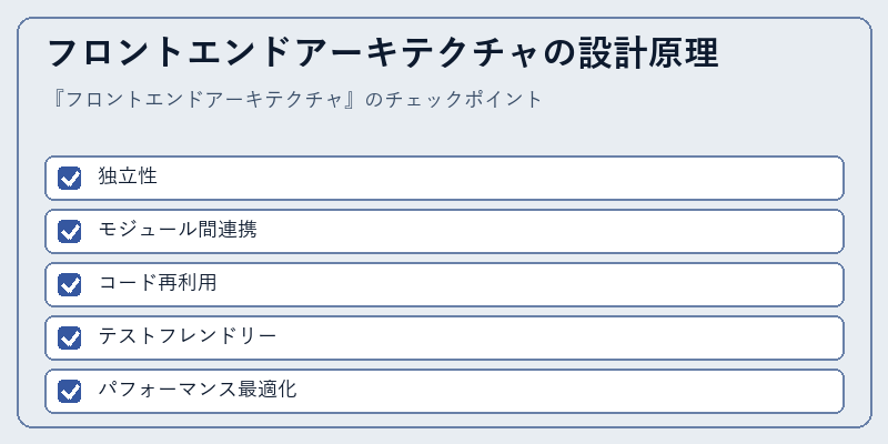 フロントエンドアーキテクチャの設計原理