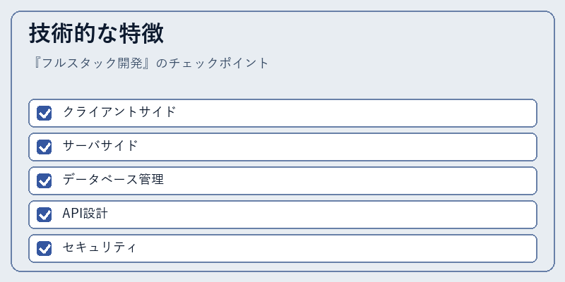 技術的な特徴