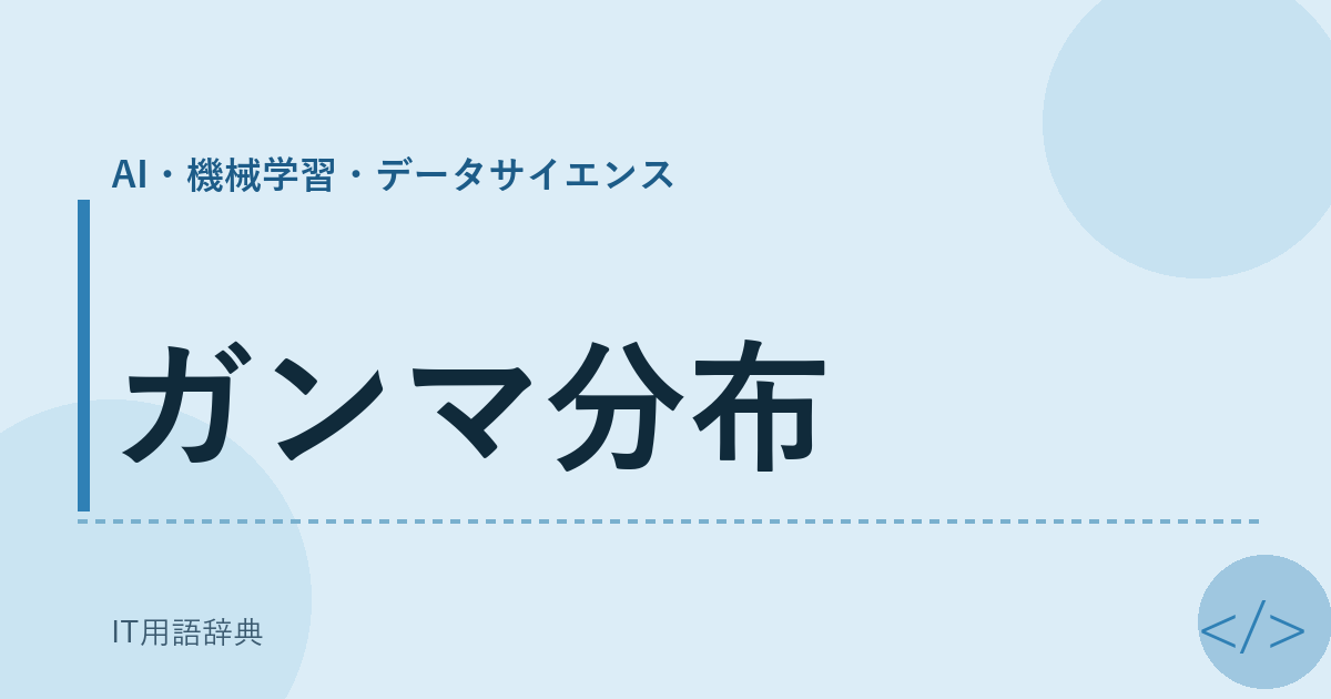 ガンマ分布 アイキャッチ