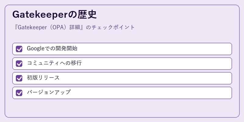 Gatekeeperの歴史