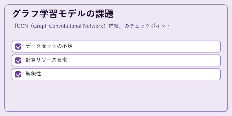 グラフ学習モデルの課題