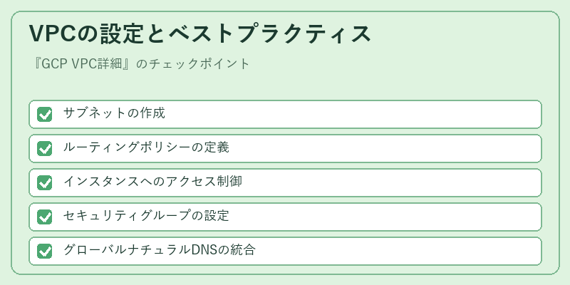 VPCの設定とベストプラクティス