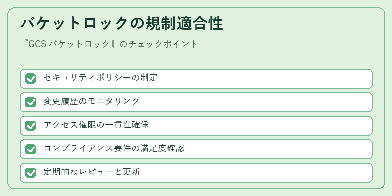 バケットロックの規制適合性