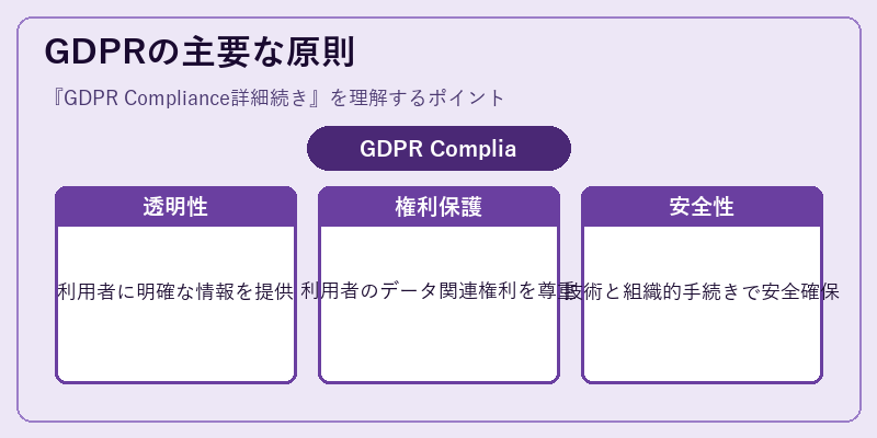GDPRの主要な原則
