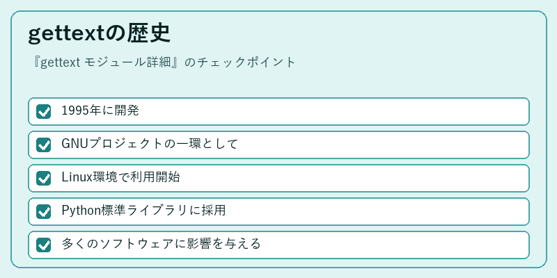 gettextの歴史