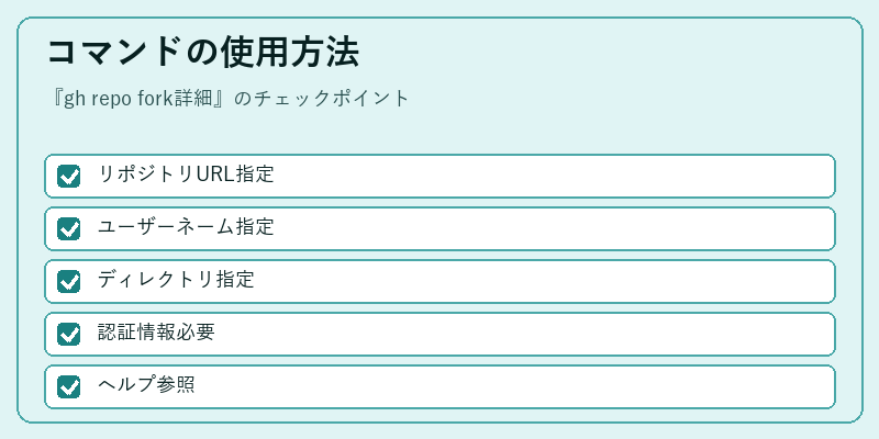コマンドの使用方法