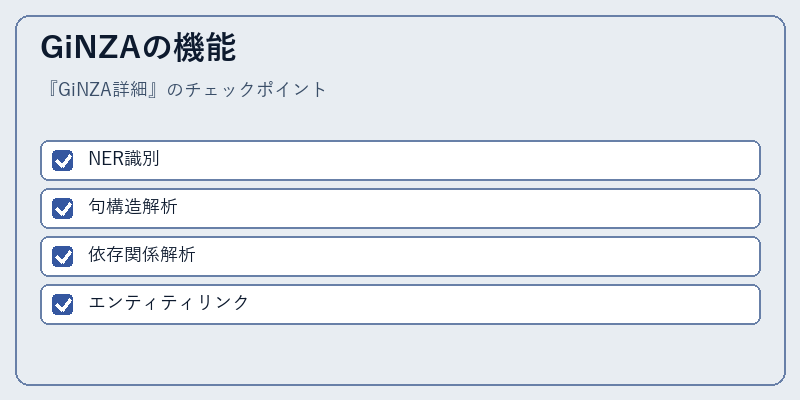 GiNZAの機能