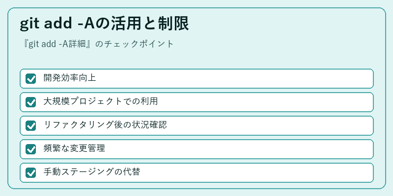 git add -Aの活用と制限