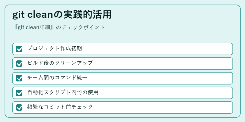 git cleanの実践的活用
