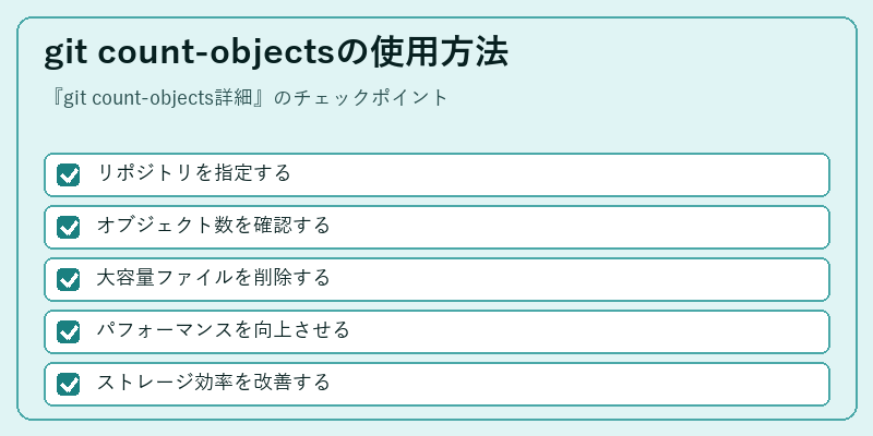 git count-objectsの使用方法