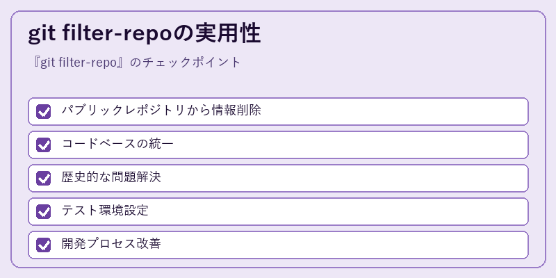 git filter-repoの実用性
