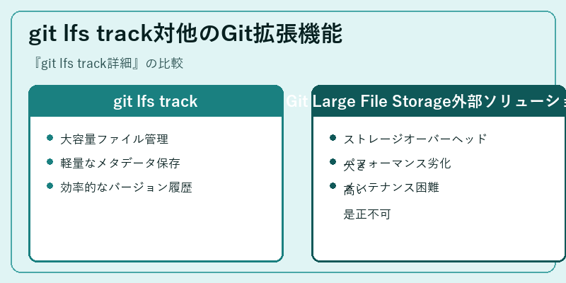 git lfs track対他のGit拡張機能