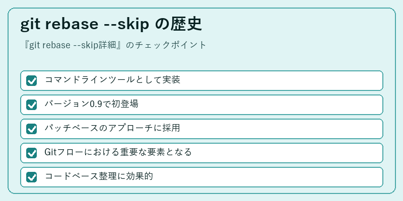 git rebase --skip の歴史