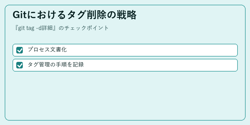 Gitにおけるタグ削除の戦略
