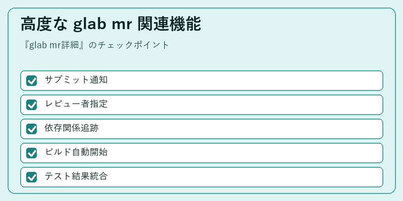 高度な glab mr 関連機能