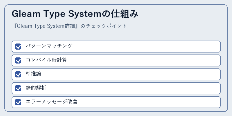 Gleam Type Systemの仕組み