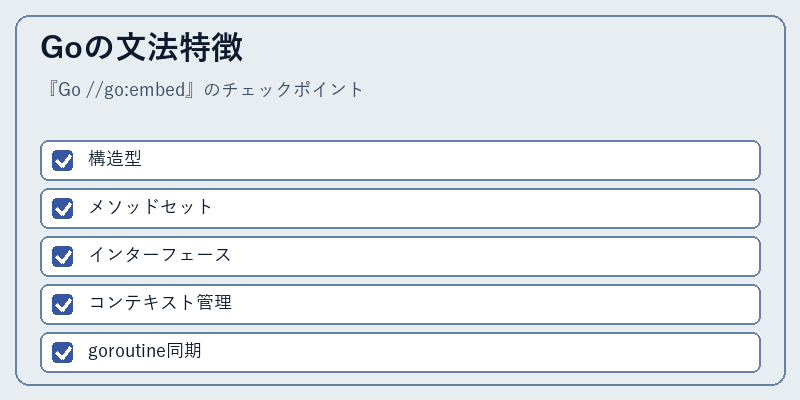 Goの文法特徴