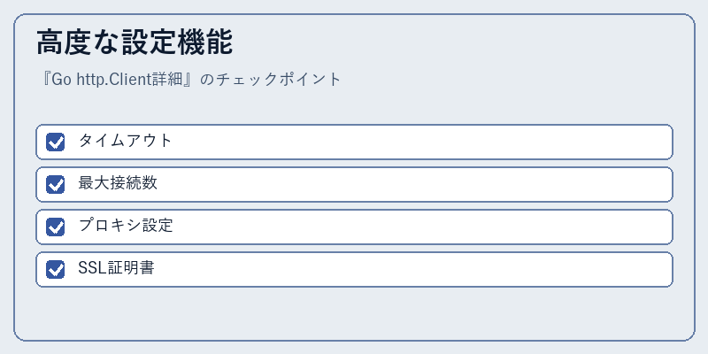 高度な設定機能