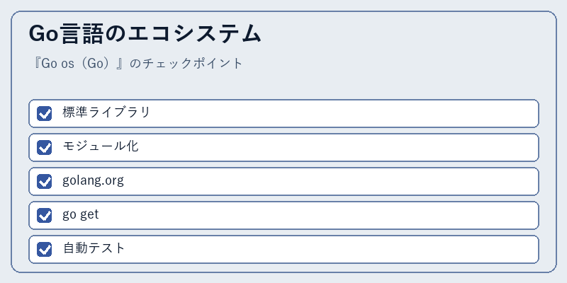 Go言語のエコシステム
