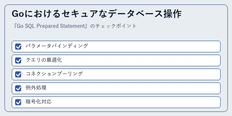 Goにおけるセキュアなデータベース操作