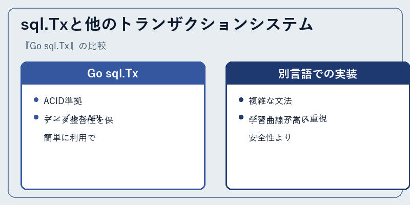 sql.Txと他のトランザクションシステム