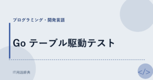 Go テーブル駆動テスト アイキャッチ