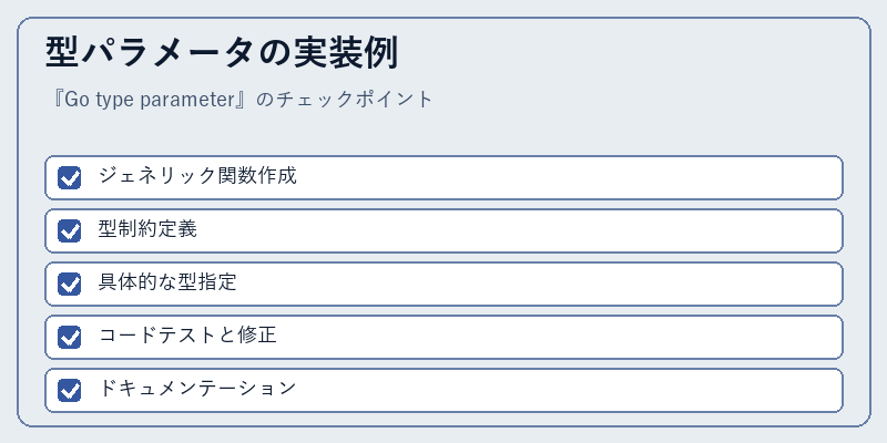 型パラメータの実装例