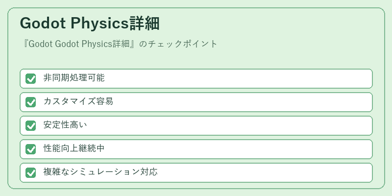Godot Physics詳細
