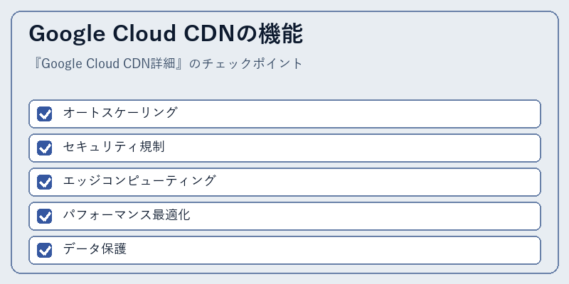Google Cloud CDNの機能