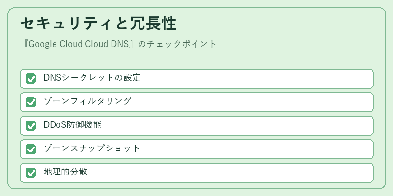 セキュリティと冗長性